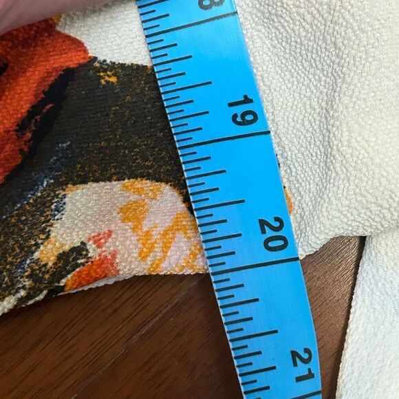 Fig and Flower women's bold popover orange tunic top size small - Picture 8 of 9